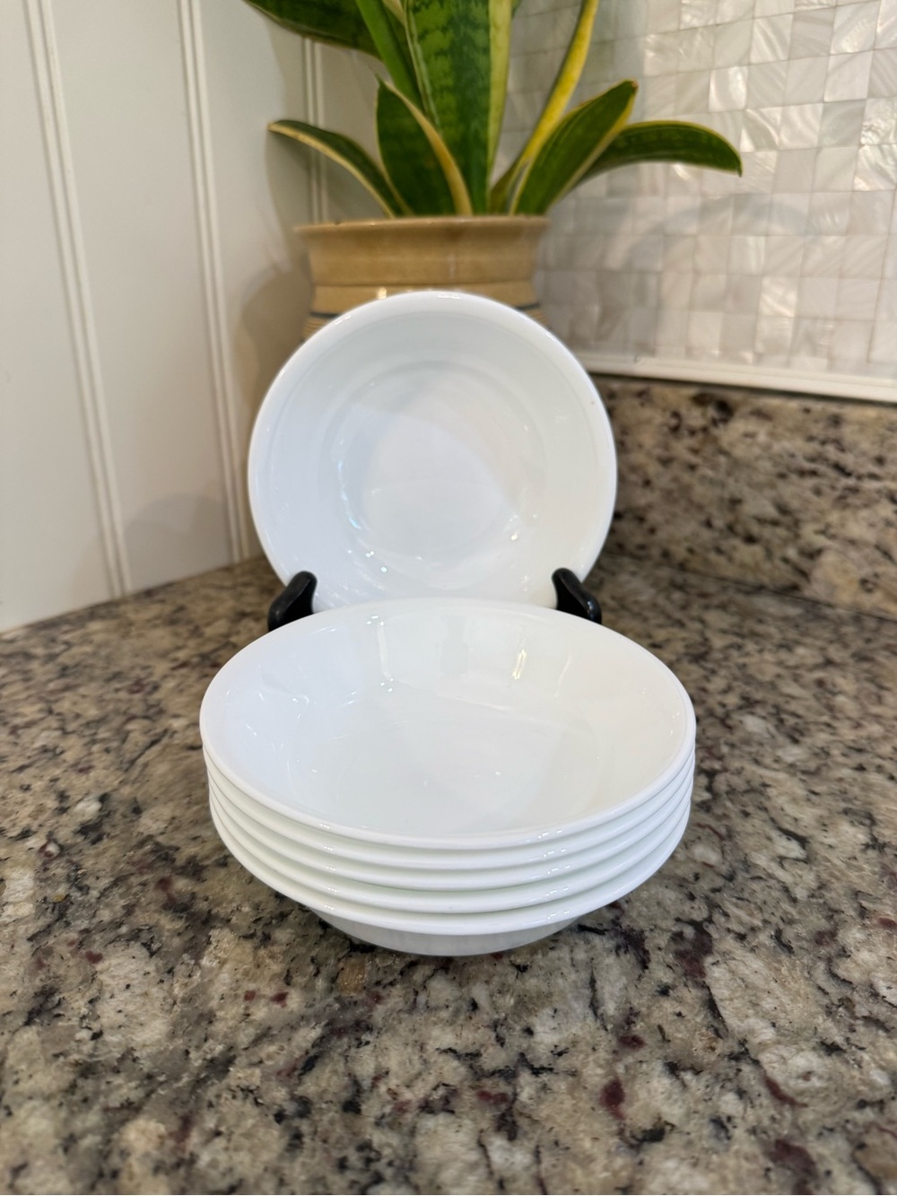 Corelle Winter Frost White 6-1/4” Soup Cereal Bowls - Set of 6